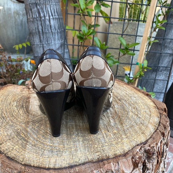 COACH KERRYANN | WOMEN | BROWN | WEDGE - Picture 4 of 8